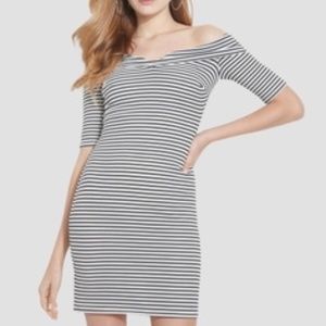 Guess black white Mini dress